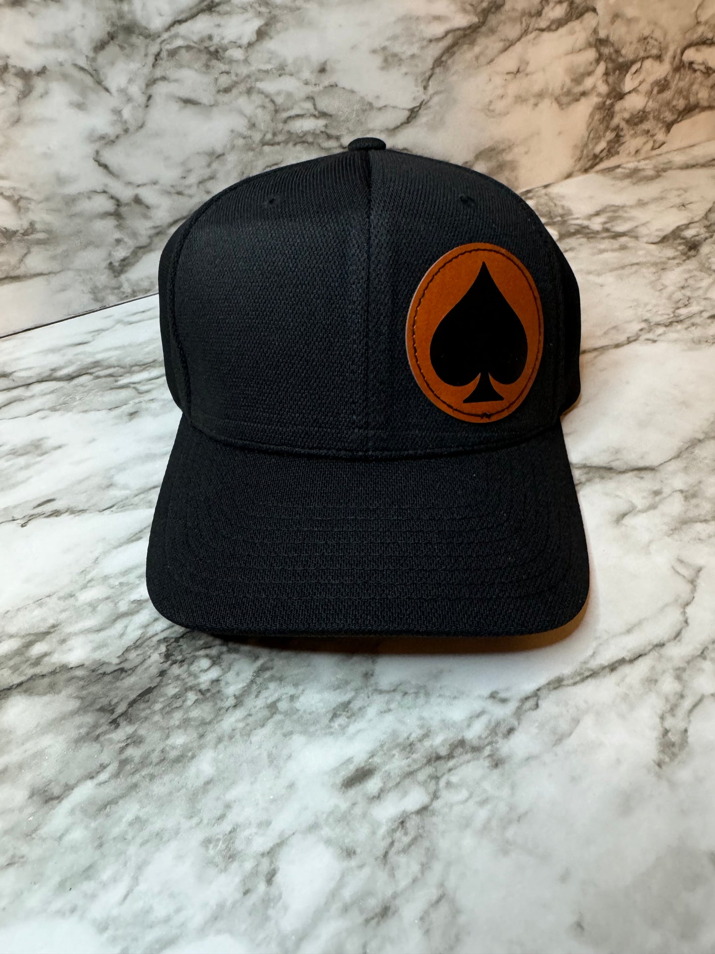 Leather Patch Trucker Hat- Adult