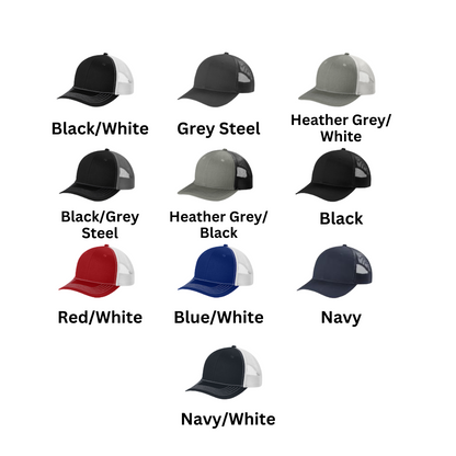 Leather Patch Trucker Hat - Youth - Name or Custom Design