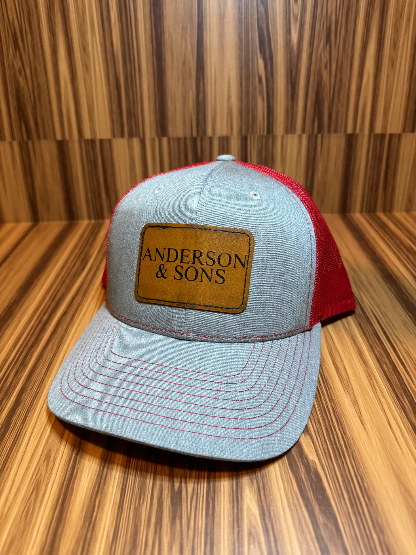 Leather Patch Trucker Hat- Adult
