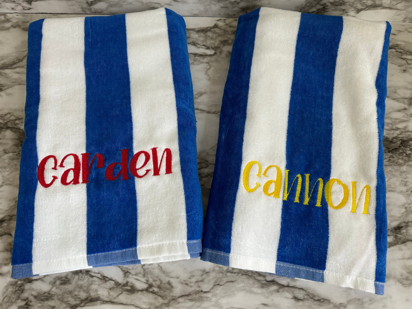 Embroidered Beach Towels