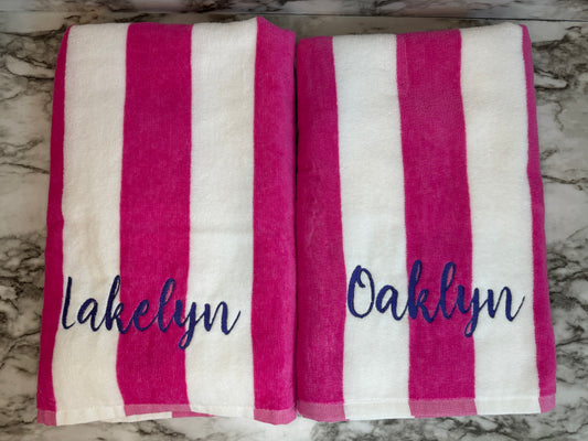 Embroidered Beach Towels