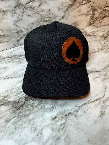 Leather Patch Trucker Hat- Adult