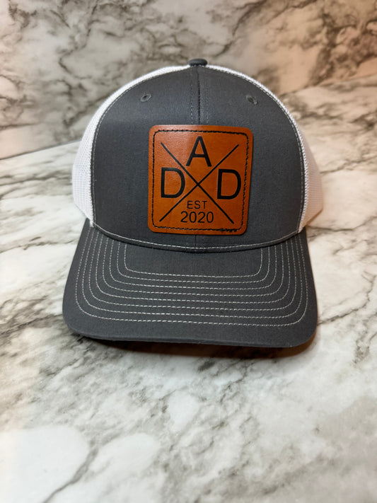 Leather Patch Trucker Hat- Adult