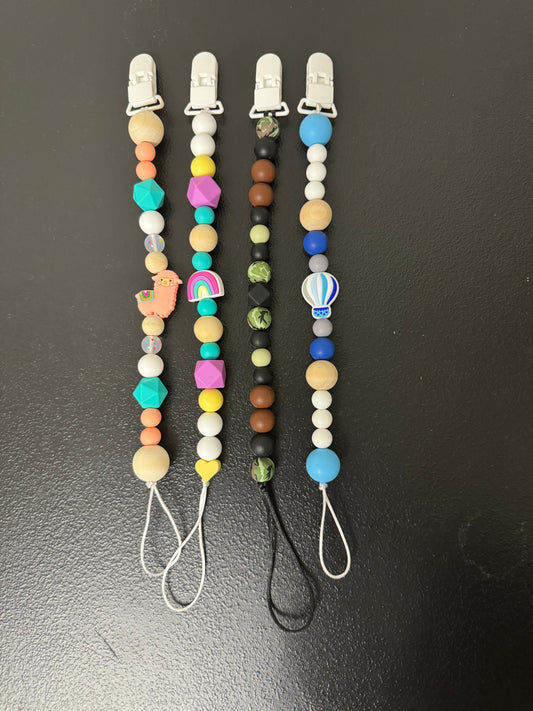 Pacifier Clips - Silicone Beads