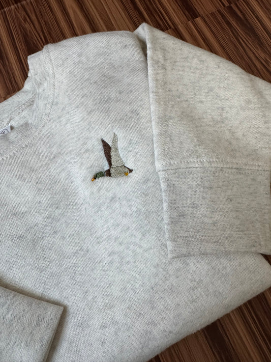Mini Embroidered Mallard Duck Sweatshirt