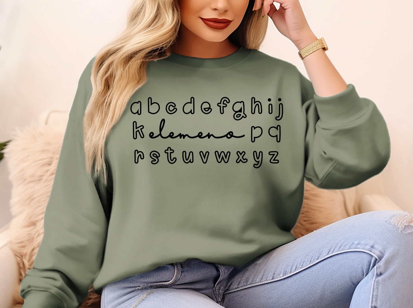 Elemeno Teacher or Mom Alphabet Shirt